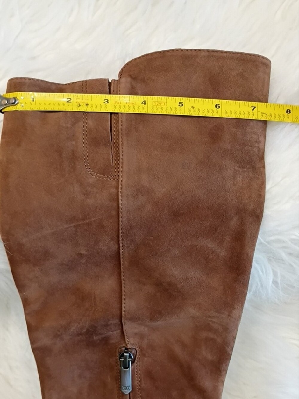 New Sam Edelman Taylor Chestnut Suede Pointed-Toe Knee-High Stiletto Boots - Picture 10 of 16